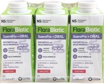 NS Nutritional System Ns Florabiotic Sueropro+ Oral Fresa 3x200ml