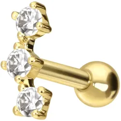 14/18 Karat Gold Ohrpiercing 3 MOISSANITE