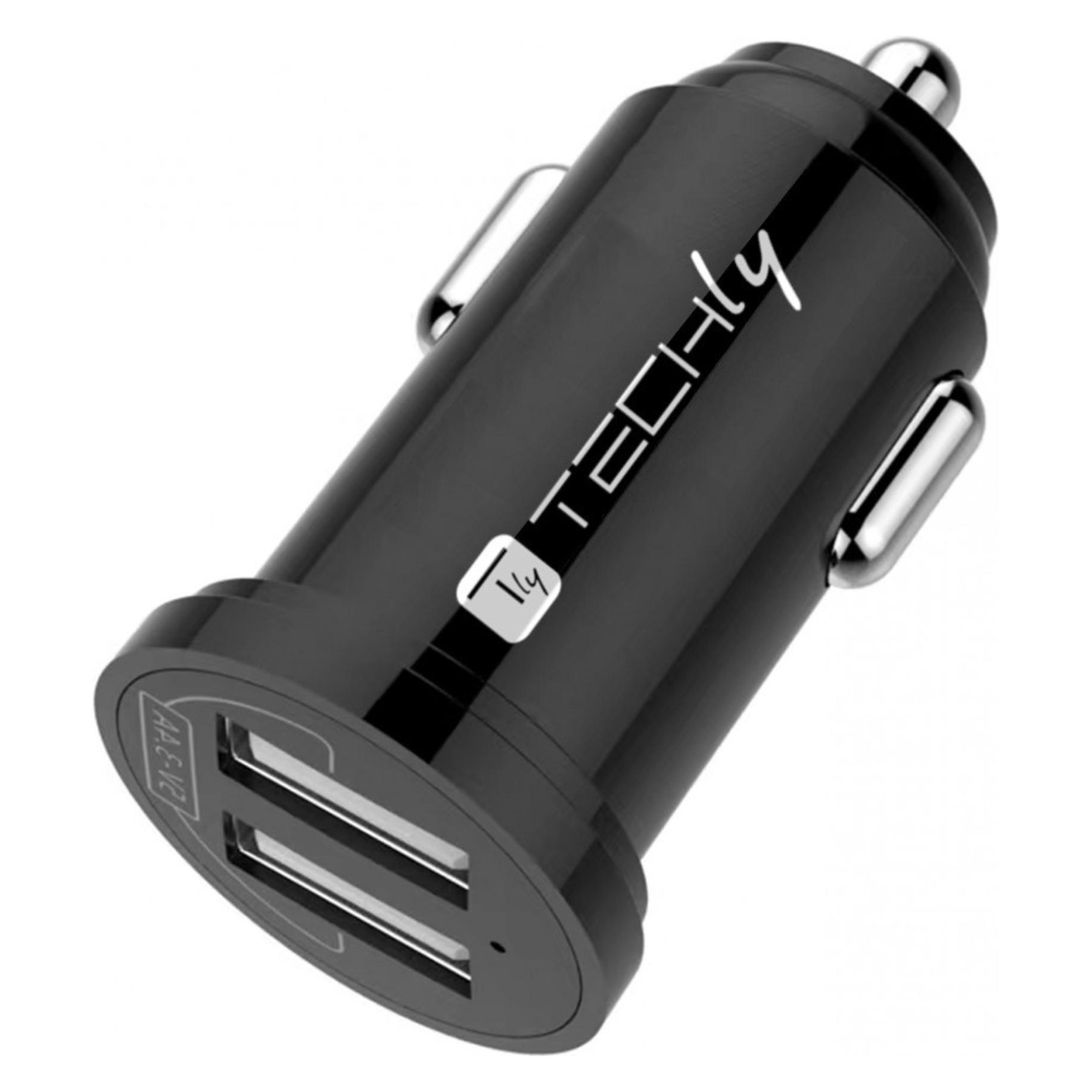 Techly Mini Car Charger 2 USB-A Ports (IUSB2-CAR5-A48)
