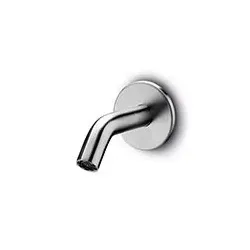 JEE-O Slimline Wandauslauf für Waschtisch und Wanne, kurz, edelstahl gebürstet, 800-3930 800-3930