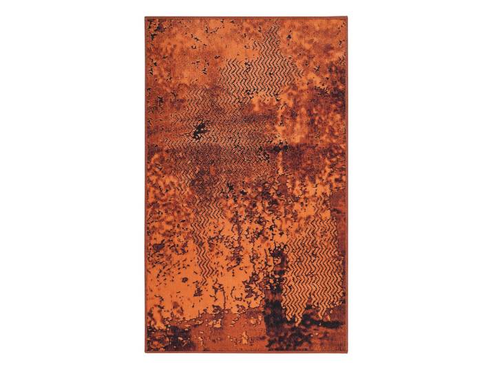 Tapis de bain vintage tons orangé 80x150
