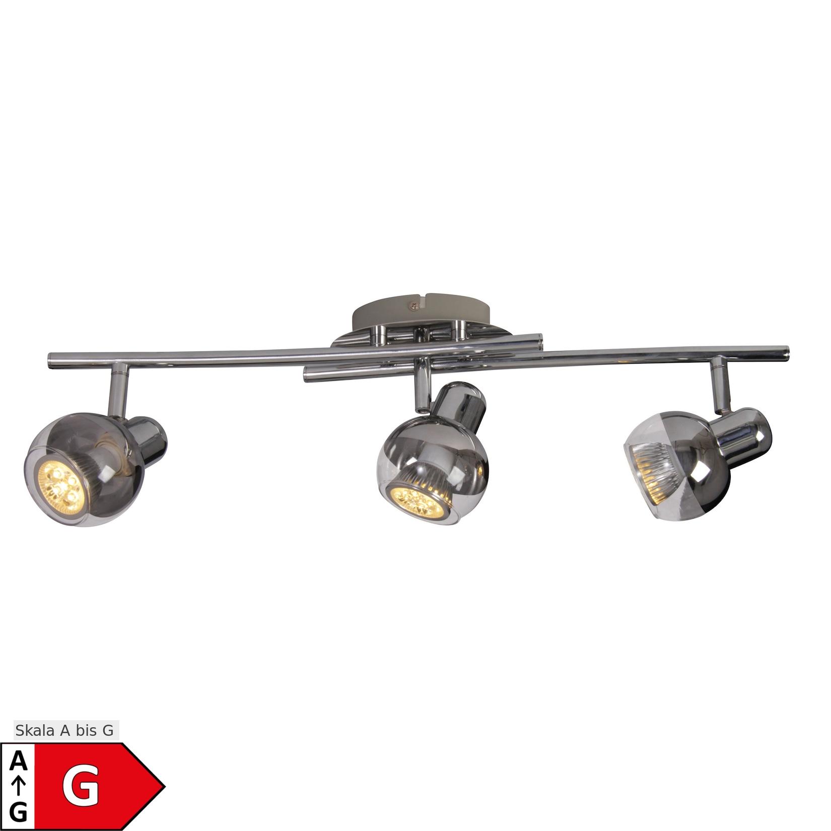 Näve 3er LED Wand-/Deckenleuchte "BOCCIA" L: 55cm