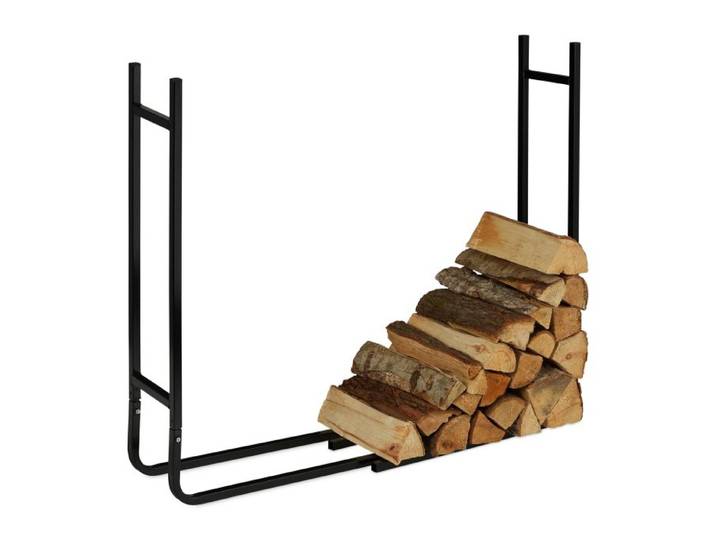 Relaxdays Kaminholzregal aus Metall