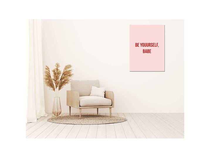 Tableau déco Be yourself Alu-Dibond Multicolore 50 x 60cm