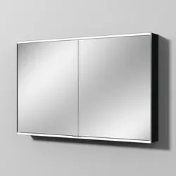 Sanipa Spiegelschrank „Marie“ 1208 × 785 × 157 mm in Vulkan (matt), ohne Spiegelheizung