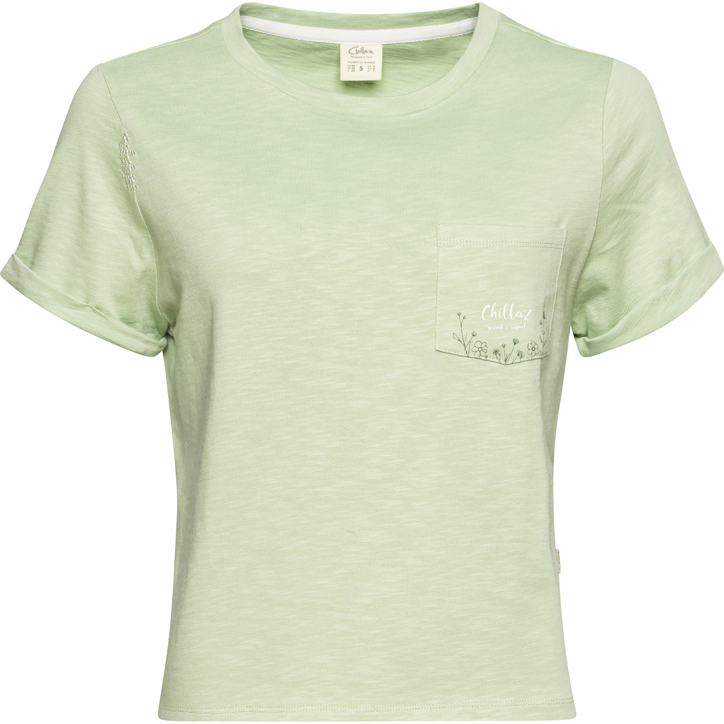 Chillaz Grosetto Search & Respect Damen T-Shirts gruen Größe S Alpinklettern | Sportklettern | Bouldern Hautfreundlich