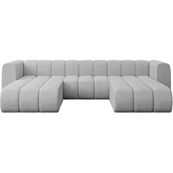 WOHNLANDSCHAFT modulares Sofa Joren-U1 - 319x177x70 cm Hellgrau