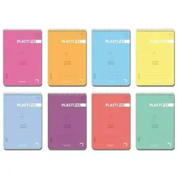 Pacsa, Heft + Block, Notizbuch-Set Plastipac 5 Stücke Bunt Din A4 80 Seiten (A4)