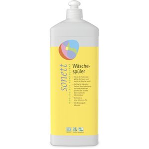 Sonett Weichspüler Wäschespüler, DE3060, biologisch abbaubar, natürliche Inhaltsstoffe, duftneutral, 1 Liter, 25 WL