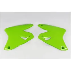 UFO, Motorrad Zubehör, UFO-KÜHLERSCHUTZSCHILD KAWASAKI KLX 400R '03-'25, GRÜN - ERSETZT DURCH SU03978026