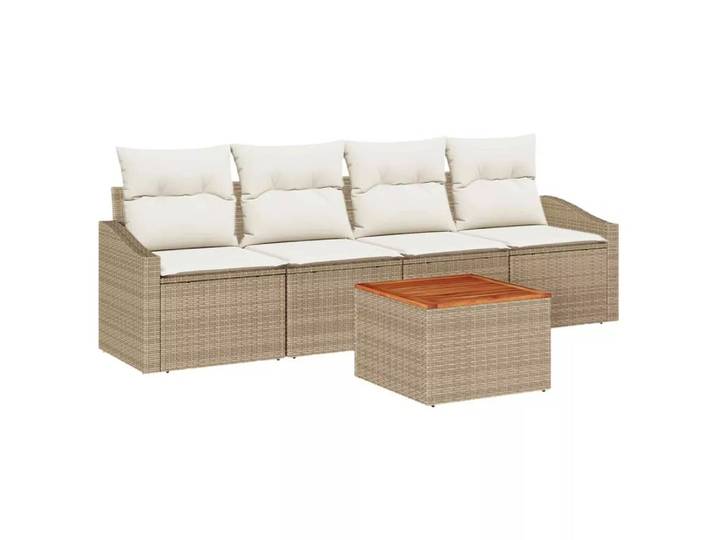 VidaXL - Outdoor-sofagarnitur poly-rattan, One Size, Multicolor