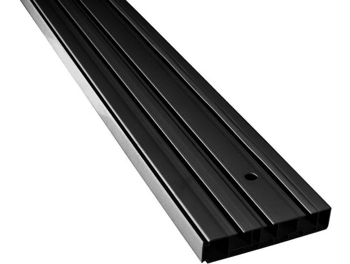 Gardinenschiene SN DECO GROUP Vorhangschiene SH (3) , schwarz, L:440cm T:8,95cm, Kunststoff, Gardinenstangen, Gardinenschiene