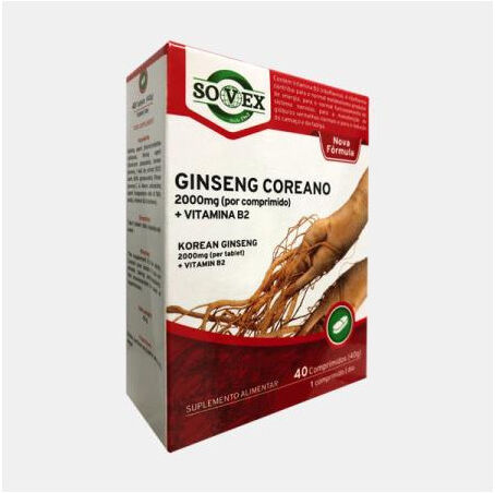 SOVEX® GINSENG COREANO 2000mg 40 COMPRIMIDOS