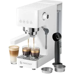 Amzchef CE-EM3131-WT Kolben-Kaffeemaschine (weiss), Filterkaffeemaschine, Weiss
