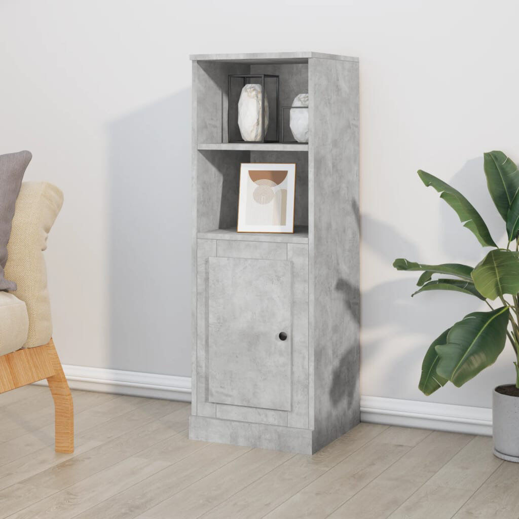Alpen Home Myrasol 36 cm W Highboard Concrete Grey 103.5cm H X 36cm W X 35.5cm D