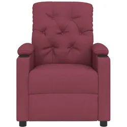 vidaXL Massagesessel Weinrot Stoff