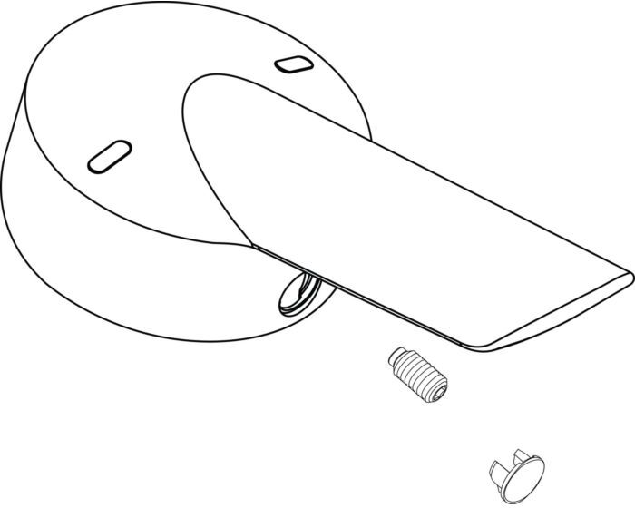 Ideal Standard CERAPLUS m.Index R/B, B960684AA Logo/ISI, Chrom