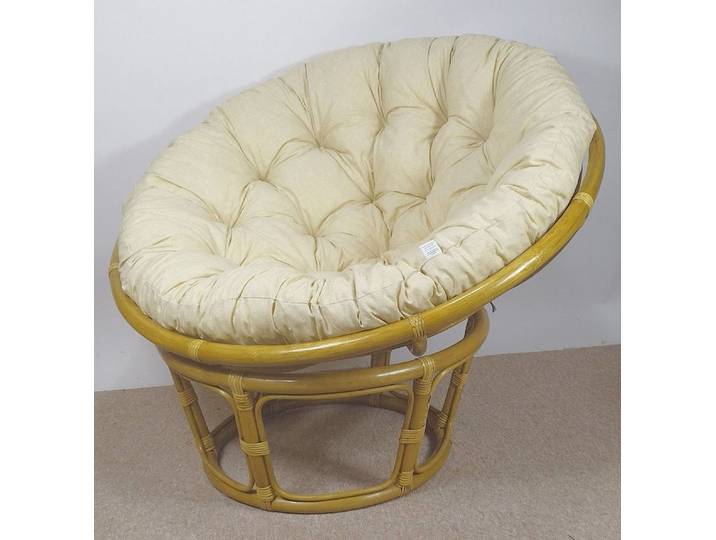 Rattani Rattanstuhl Rattan Papasan Papsensessel Rattansessel Fb. honig