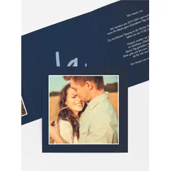 Hochzeitskarten Einladungen selbst gestalten mit Spruch und Fotos im Onlinedesigner bei Meine-Kartenmanufaktur.de