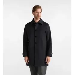 Harmont & Blaine für Herren. K0R3290406920 Kurzer Mantel aus dunkelgrauer technischer Wolle (XL), Lässig, Klassisch