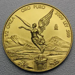 Goldmünze 1/2oz "Libertad" verschiedene Jahrgänge (Mexiko)