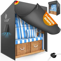 Kesser, Wetterschutzhülle, Premium Strandkorb Schutzhülle mit Belüftungsöffnungen