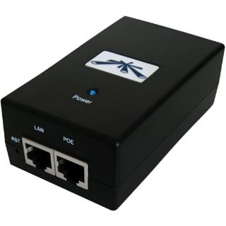 Ubiquiti Desktop PoE-Injektor, 1x RJ-45, 12W passiv PoE 24V, schwarz (POE-24-12W)