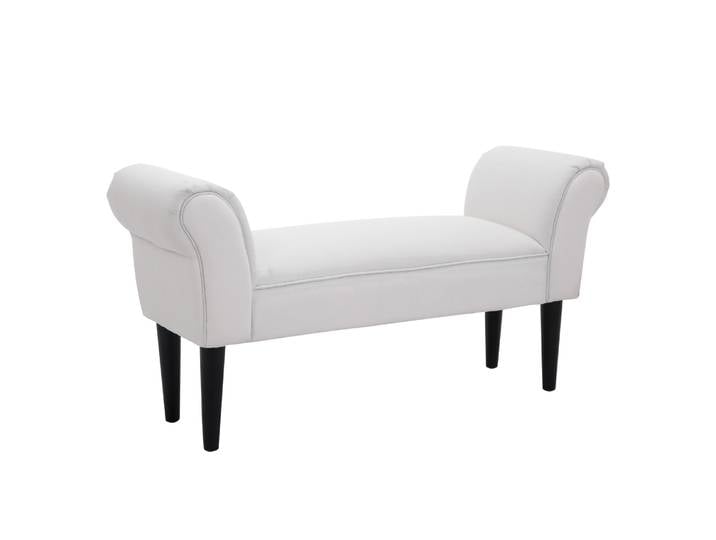 HOMCOM Taburée Pie de Cama Banqueta con Brazos Tapizada Banco de Dormitorio