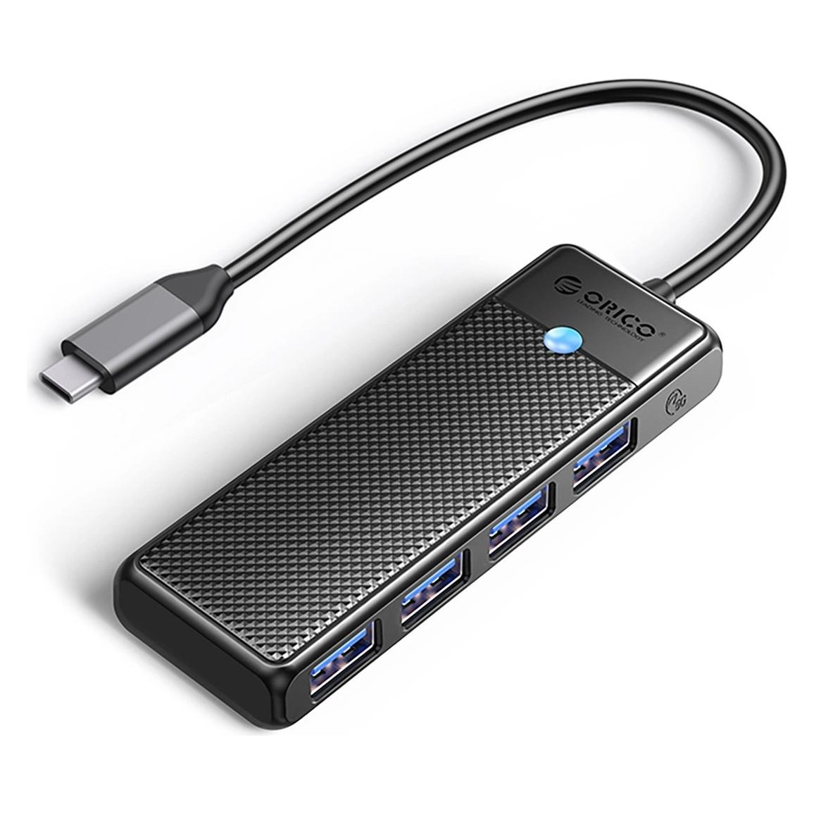 Orico Converter PAPW4A-C3 USB-A Hub Docking Station 4x USB-A 3.0 - Black (USB-A, 4 Ports) (56487620)