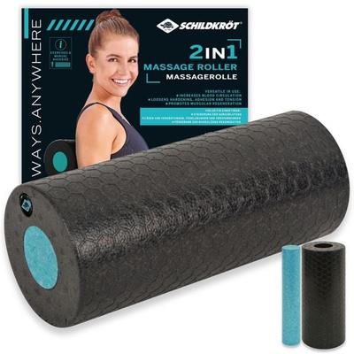 Schildkröt 960237 - Massagerolle 2in1, 2-teilig, Kunststoff, Faszienrolle, Selbstmassageset