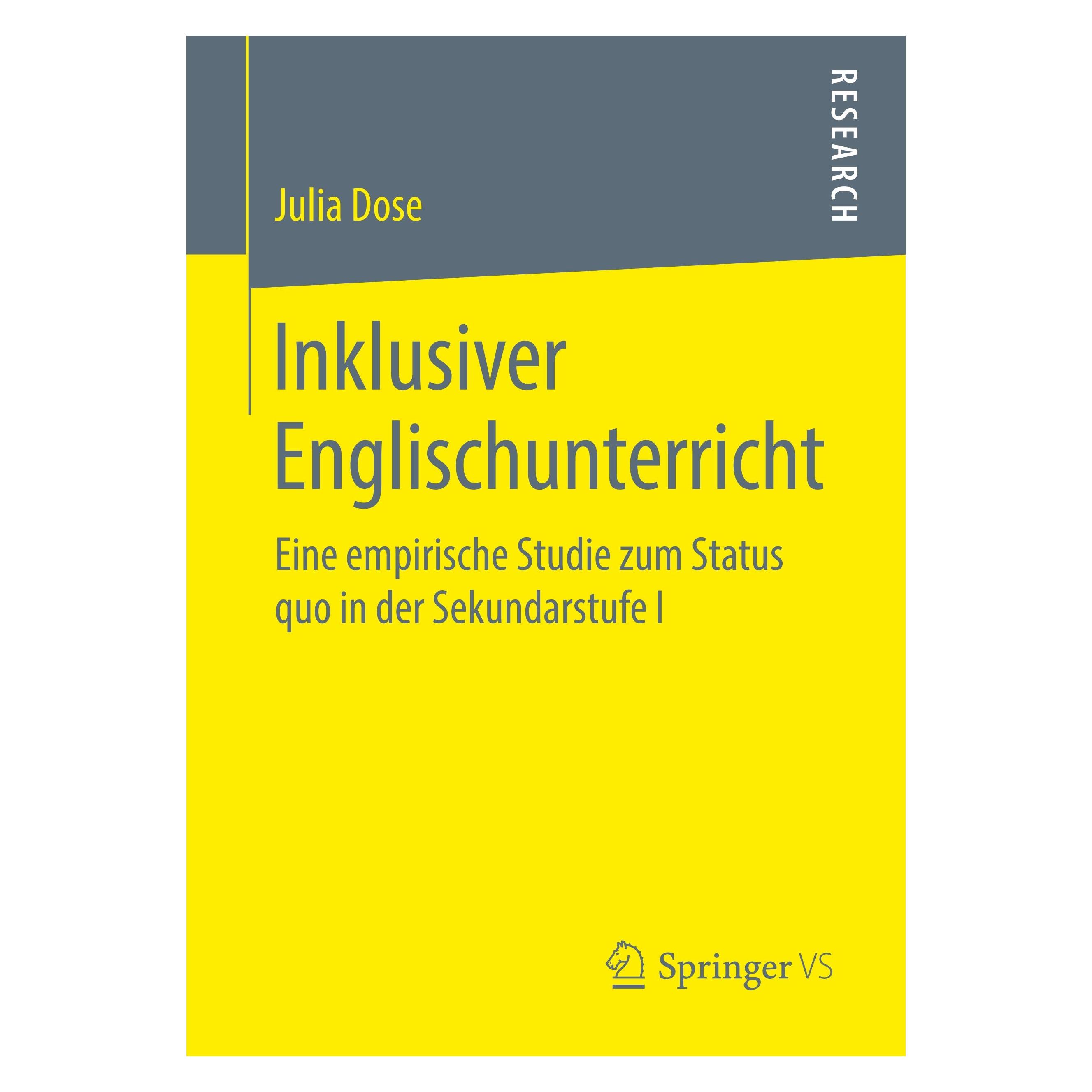 Springer Inklusiver Englischunterricht (Deutsch, Softcover, Julia Dose) (25453542)