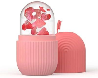 Uplift Essentials Refillable Silicone Facial Ice Roller Mould pink