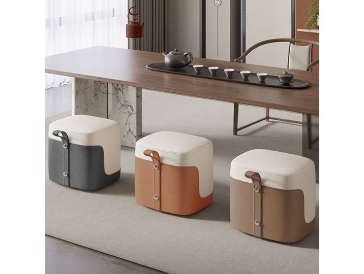 Tabouret de maquillage, tabouret de table à thé rotatif, chaise de dressing minimaliste moderne, tabouret de salon pour changer de chaussures