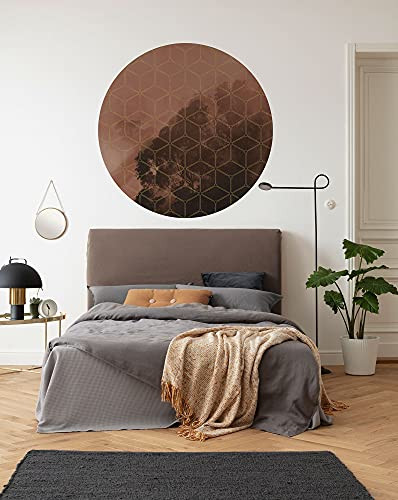 Komar DOT rond zelfklevend vliesfotobehang Adorn multicolor - Ø 125 cm