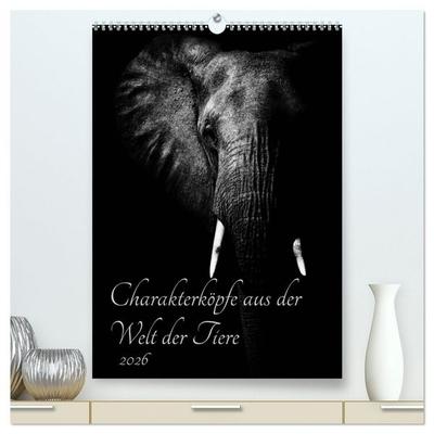 Charakterköpfe aus der Welt der Tiere (hochwertiger Premium Wandkalender 2026 DIN A2 hoch), Kunstdruck in Hochglanz