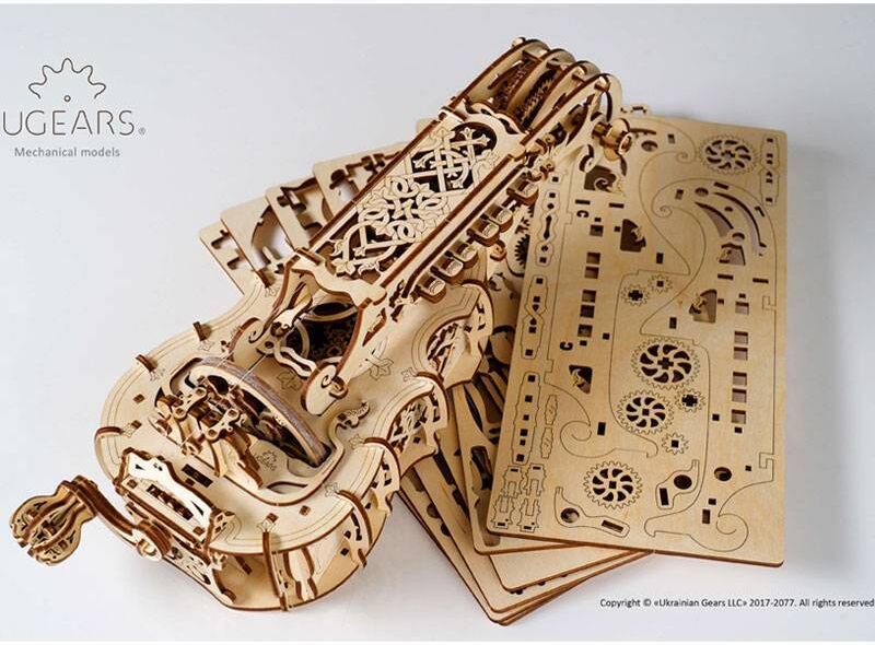 Vielle à Roue UGEARS – Puzzle 3D Mécanique en bois