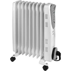 Euromac Eurom RAD1500 Elektrische Oliegevulde Radiator 500 Watt 363630 363630, Heizkörper, Weiss
