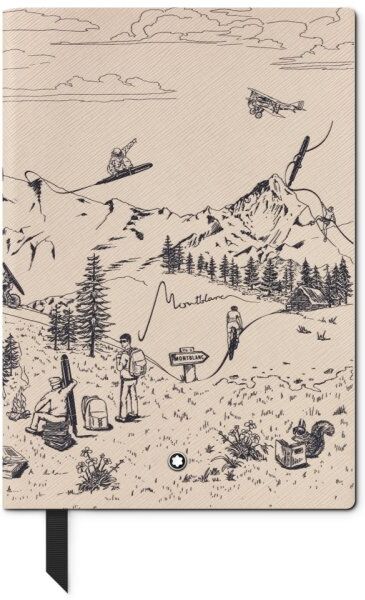 Montblanc Notesbog Holiday, Medium, Linj., White
