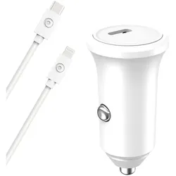 Bigben Cac30wcpdcblmficrw, Auto Adapter, Weiss