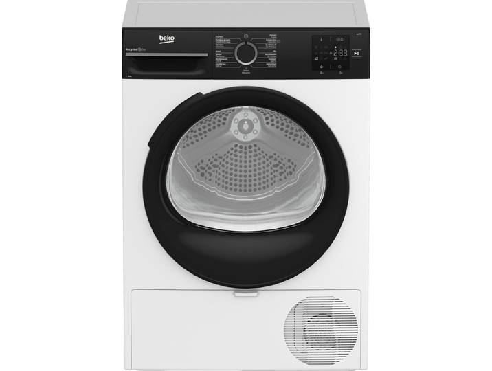 Beko BM3T3823B - Wasdroger - 8 kg - 64 dB - Warmtepomp - Wit