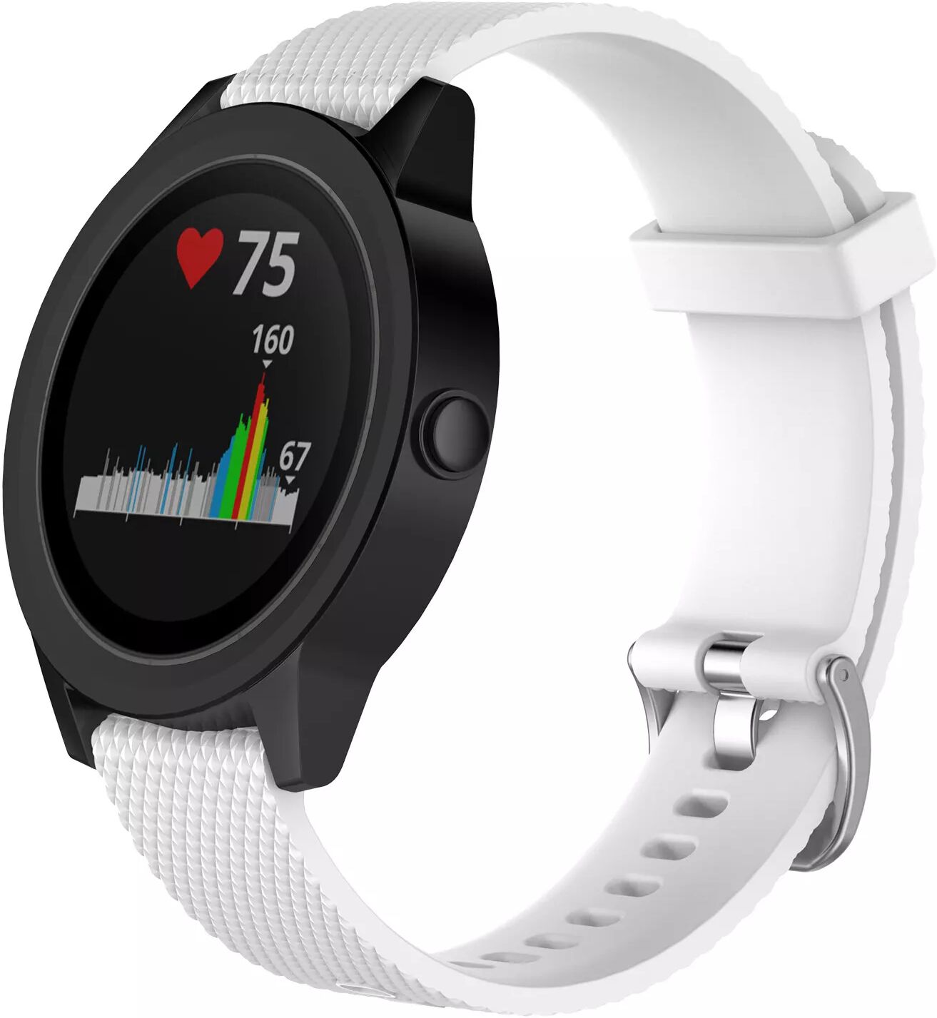 INF Garmin VivoActive 4S Uhrenarmband Silikon Weiß