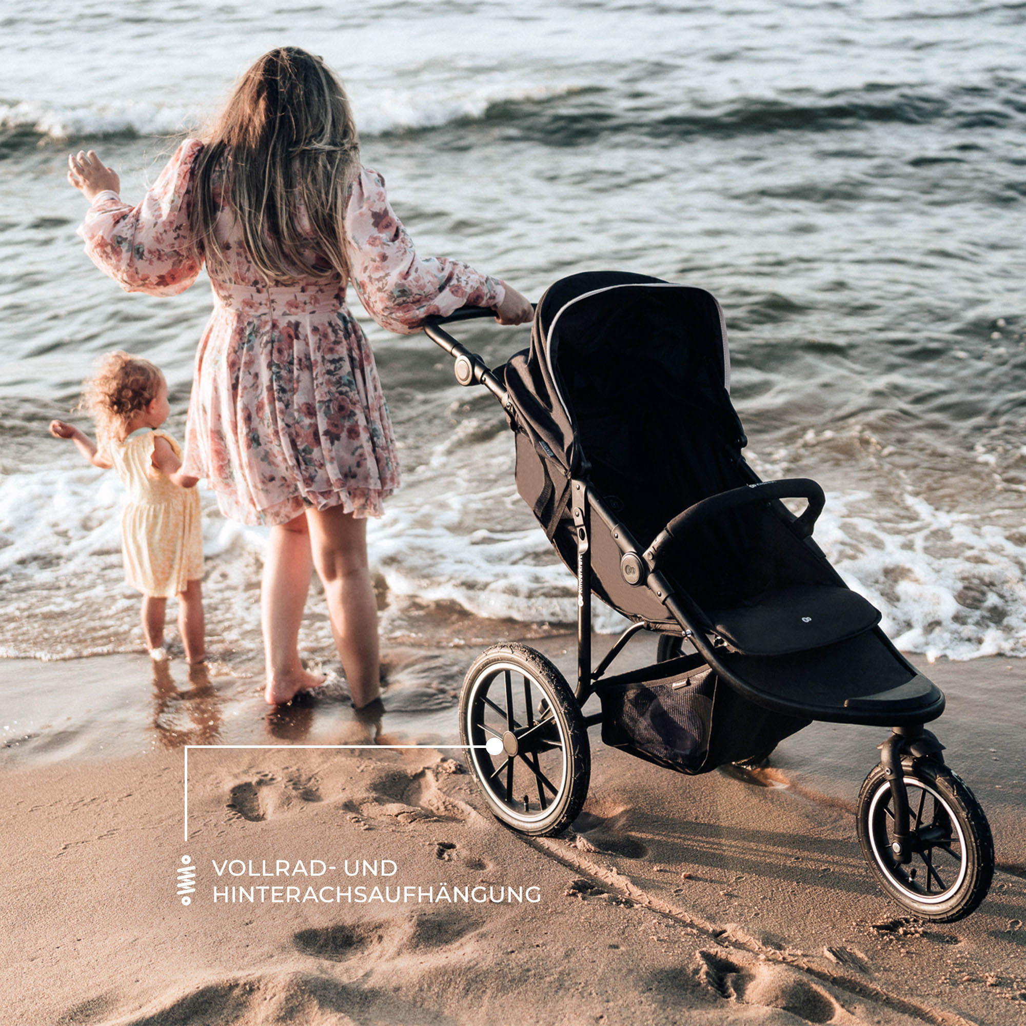 Kombi-Kinderwagen KINDERKRAFT "HELSI 2", Baby, schwarz, Stahl, Kinderwagen Kombi-Kinderwagen