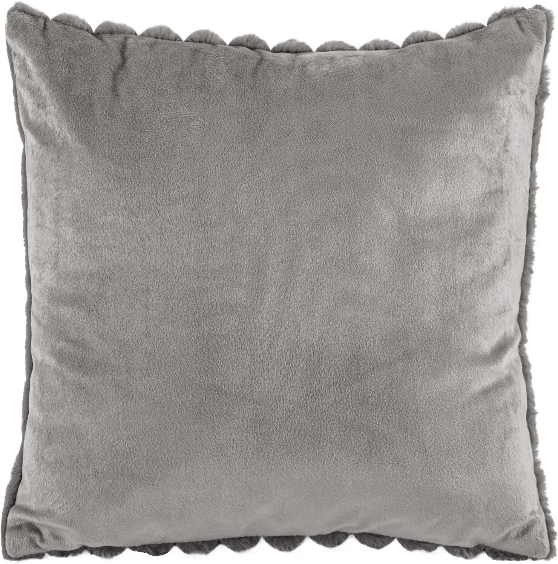 Dekokissen "Tiseco Rabbit Stripe gefüllt 45 x 45 cm", grau, 1 Stk., Obermaterial: 100% Polyester, Dekokissen_Sitzkissen_Kissenhüllen, Dekokissen grau 1 Stk.