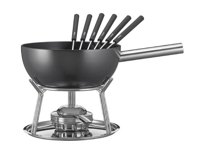 Spring Fondue Fonduegarnitur 23 cm Aluminium Induktion schwarz, 2l, Aluminium, Induktion, alle Herdarten