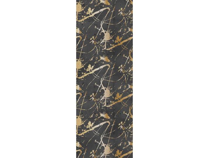 Vinyltapete QUEENCE Doris , gold, B:0,9m L:2,5m, Vinyl, Tapeten, Vinyltapete, 90x250cm, selbstklebend, kinderleichte Anbringung,, Sticker