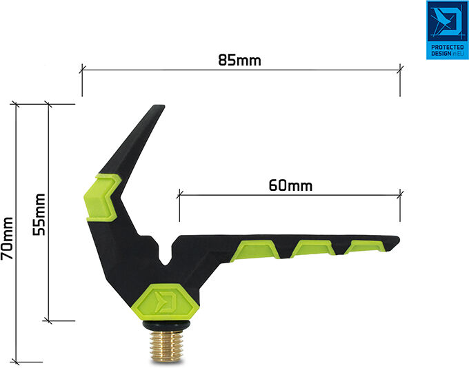 Support feeder Delphin SIXTO REAXE Front Green, Gray, Navy
