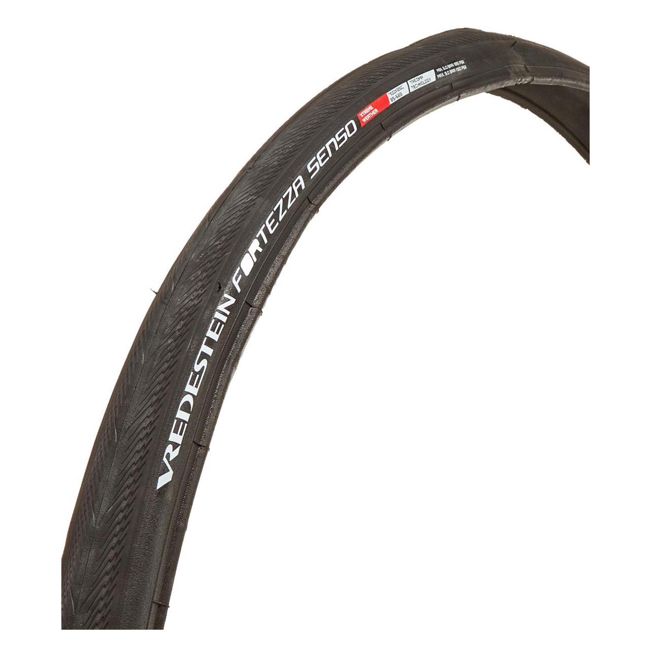 Vredestein Fortezza Senso xtreme weather, 28", 700x25C, ETRTO 25-622, black/black, TPI 120 (25-622) (VRD-28750)