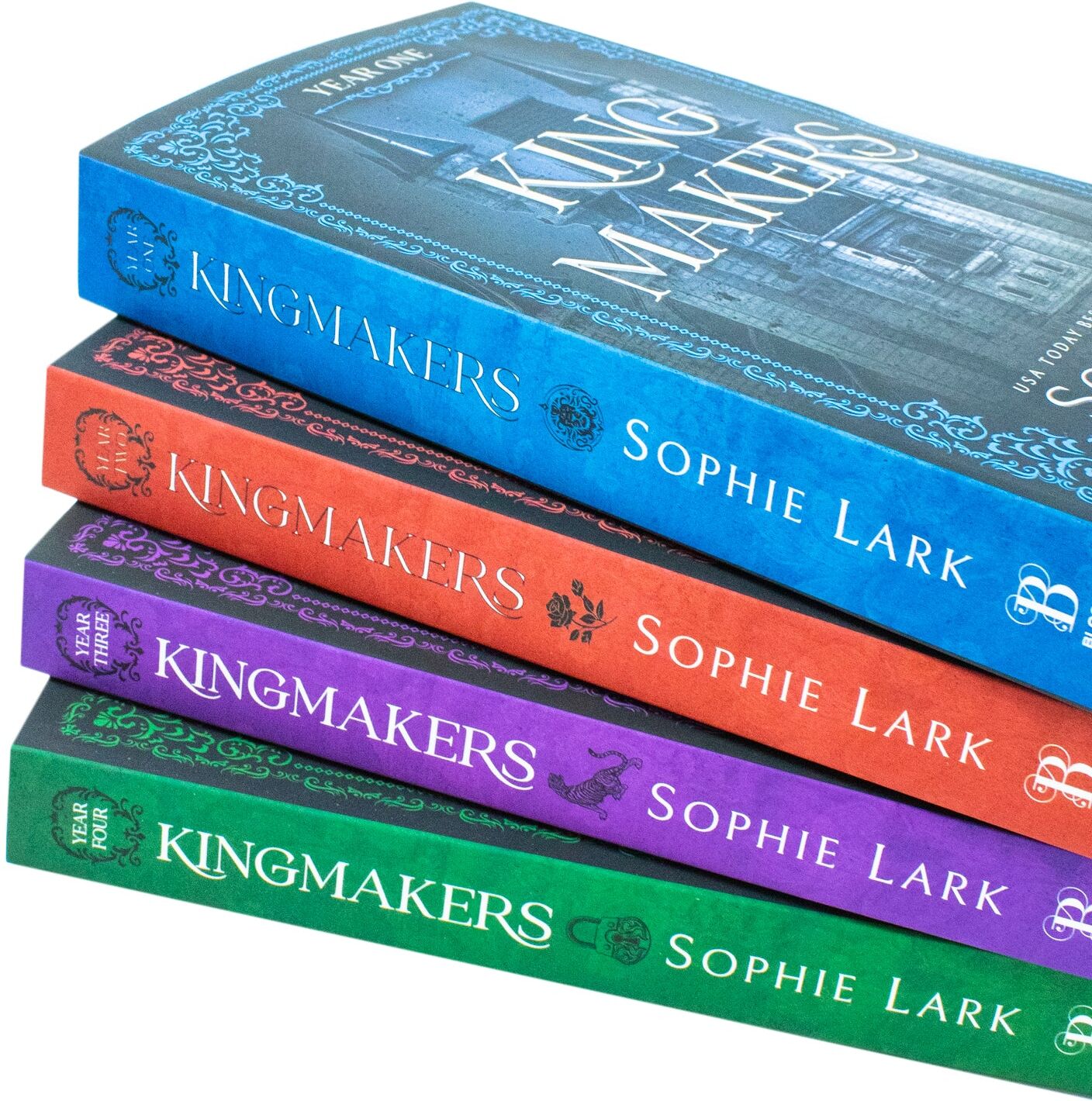 Bloom Books Kingmakers Series 4 Books Collection Set By Sophie Lark (Kingmakers Year One, Kingmakers Year Two, Kingmakers Year Three, Kingmakers Year Four)
