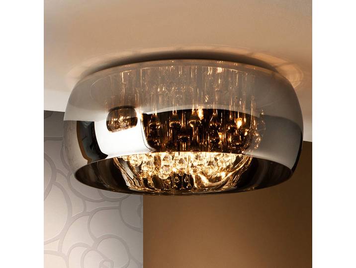 Schuller Valencia LED Deckenleuchte Argos, dimmbar, chrom / silber, für Wohn- / Esszimmer, Metall, Modern
