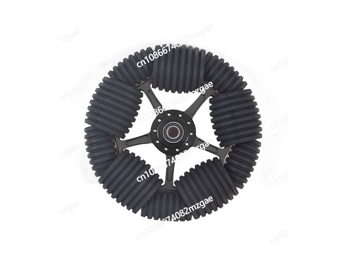 Roue omnidirectionnelle omnidirectionnelle de 10 pouces, adaptée à la voiture intelligente, robot AGV, fauteuil roulant intelligent, voiture Bangbang